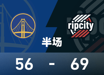 Intervalo da NBA: Yang Hansen acertou 0 de 1 arremesso, teve 1 rebote e 1 erro, Curry marcou 24 pontos com 5 de três pontos, Trail Blazers 69-56 Warriors