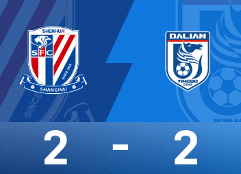 Relatório do jogo da Superliga Chinesa: Wu Xi fez contribuições + pontos, Luiz empatou nos acréscimos, Shenhua 2-2 Yingbo